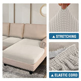 Sectional Couch Covers 3 Pieces Sofa Seat Cushion Covers L Shape Separate