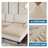 Sectional Couch Covers 3 Pieces Sofa Seat Cushion Covers L Shape Separate
