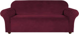 Turquoize Velvet Sofa Slipcover Stretch Couch Covers for 3 Cushion Couch Thick Soft Sofa Cover Washable Furniture Protector, Couch Covers for Dogs, Form Fit Couch Slipcover (Sofa)