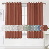 Natural Linen Tab Loop Pocket Semi Sheer Light Filtering Curtains
