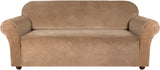 Turquoize Velvet Sofa Slipcover Stretch Couch Covers for 3 Cushion Couch Thick Soft Sofa Cover Washable Furniture Protector, Couch Covers for Dogs, Form Fit Couch Slipcover (Sofa)