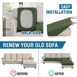 Sectional Couch Covers 3 Pieces Sofa Seat Cushion Covers L Shape Separate