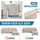 Sectional Couch Covers 3 Pieces Sofa Seat Cushion Covers L Shape Separate