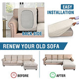 Sectional Couch Covers 3 Pieces Sofa Seat Cushion Covers L Shape Separate