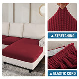 Sectional Couch Covers 3 Pieces Sofa Seat Cushion Covers L Shape Separate