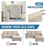 Sectional Couch Covers 3 Pieces Sofa Seat Cushion Covers L Shape Separate