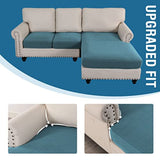 Sectional Couch Covers 3 Pieces Sofa Seat Cushion Covers L Shape Separate